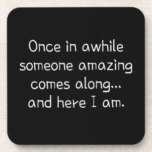 Funny cute teen girl coaster