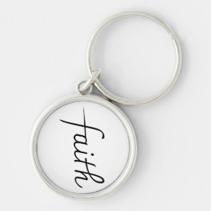 Funny Cute Teen Girl Faith Key Ring