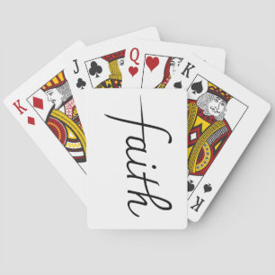 Funny Cute Teen Girl Faith Playing Cards