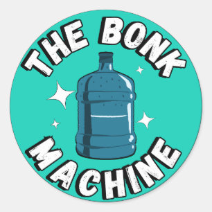 Funny Cute the bonk machine /Free Palestine design Classic Round Sticker