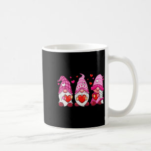 Funny Cute Three Gnomies Nk Hearts Matching Vale Coffee Mug
