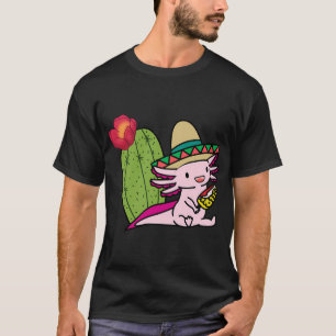 funny cute tiny axolotl T-Shirt