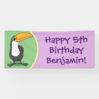 Funny cute toucan bird cartoon