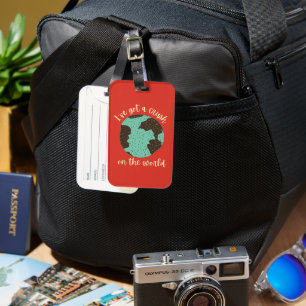Funny Cute Traveller Backpacker Luggage Tag