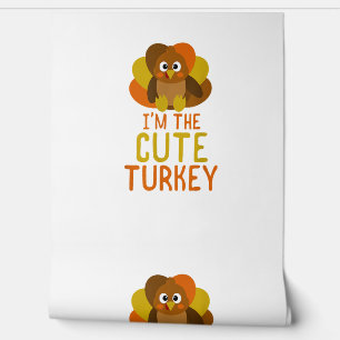 Funny Cute Turkey Family Matching Thanksgiving Wallpaper