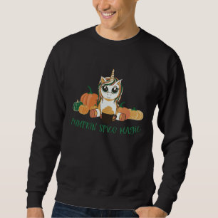 Funny Cute Unicorn Pumpkin Spice Magic Thanksgivin Sweatshirt