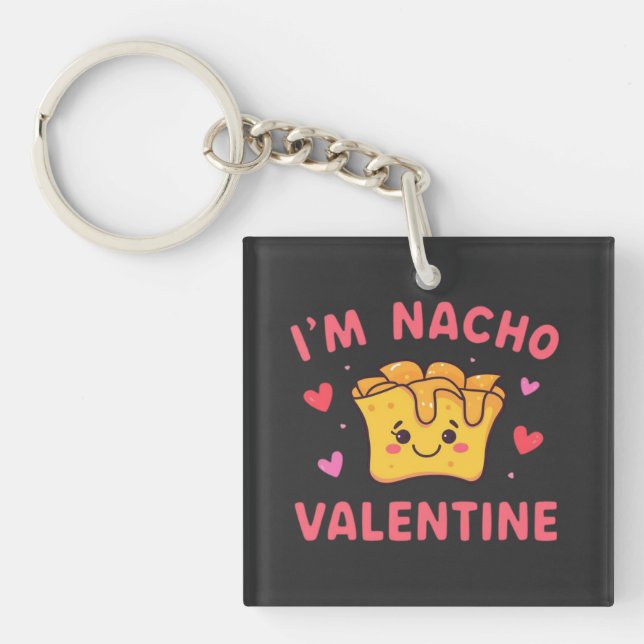 Funny & Cute Valentine’s Day Gift Key Ring (Front)