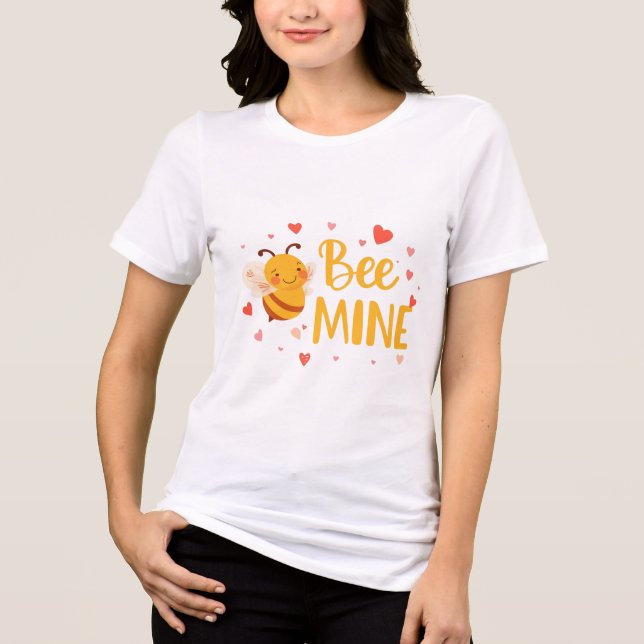 Funny & Cute Valentine’s Day Gift Tri-Blend Shirt (Front)