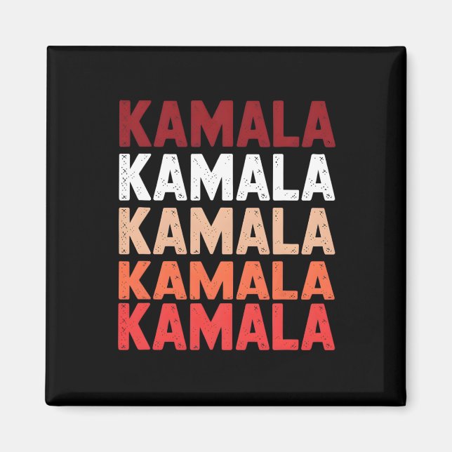 Funny Cute Wave Of Blue Cats For Kamala Women Men  Magnet (Front)