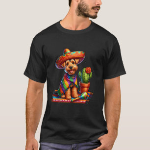 Funny Cute Welsh Terrier Dog Dogs Lover Cinco De M T-Shirt