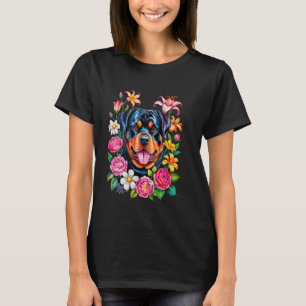 funny cute women rottie Rottweiler owner mum mama T-Shirt