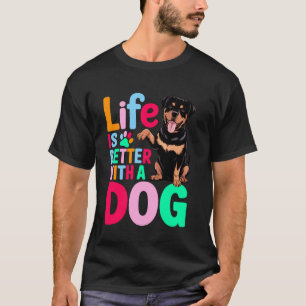 funny cute women rottie Rottweiler owner mum mama T-Shirt