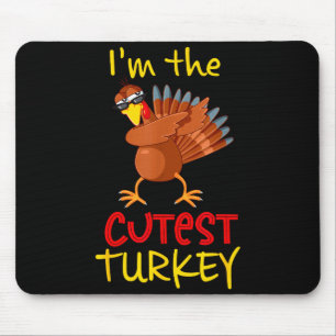 Funny Cutest Turkey Matching Family Group Thanksgi Mouse Pad