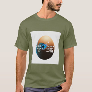 Funny Cyberpunk Egg Meme T-Shirt | "Brain on 5G" T