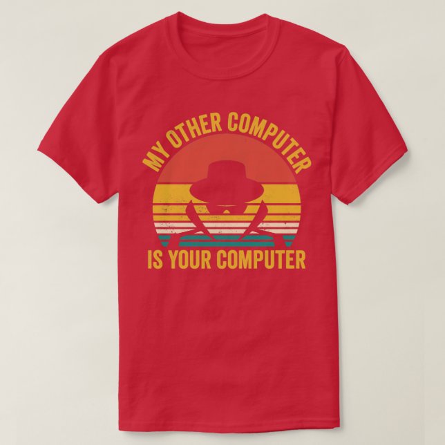 Funny Cybersecurity Computer Security Cyber Securi T-Shirt (Design Front)
