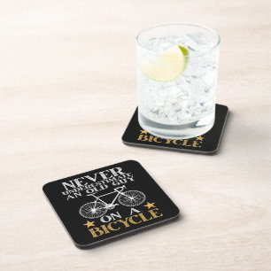 Funny Cycling Biker Humour Coaster