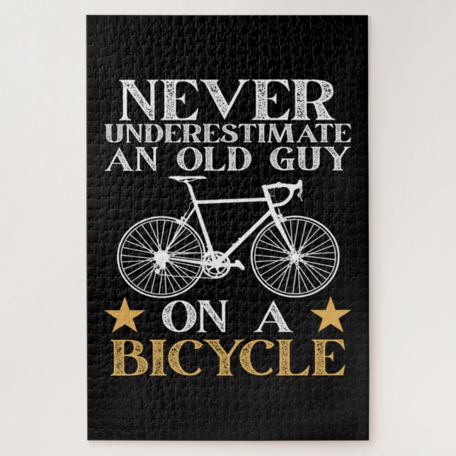 Funny Cycling Biker Humour Jigsaw Puzzle (Vertical)