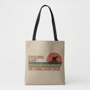 Funny Cycling Dad Like A Normal Dad But Cooler Tote Bag