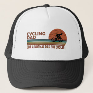 Funny Cycling Dad Like A Normal Dad But Cooler  Trucker Hat