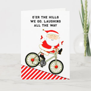 Funny Cycling Holiday Card
