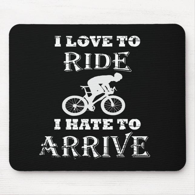 Funny cycling  mouse pad (Front)