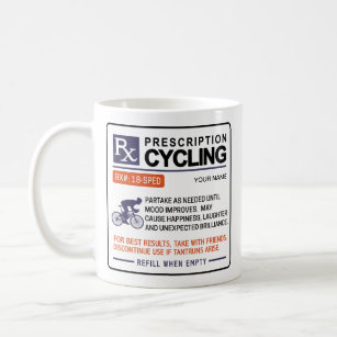 Funny Cycling Mug Prescription Design 