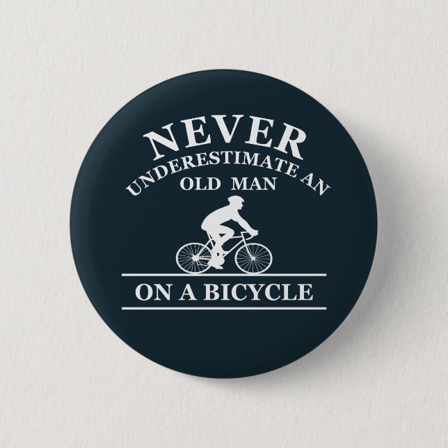 funny cycling quote 6 cm round badge (Front)