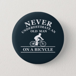 funny cycling quote 6 cm round badge