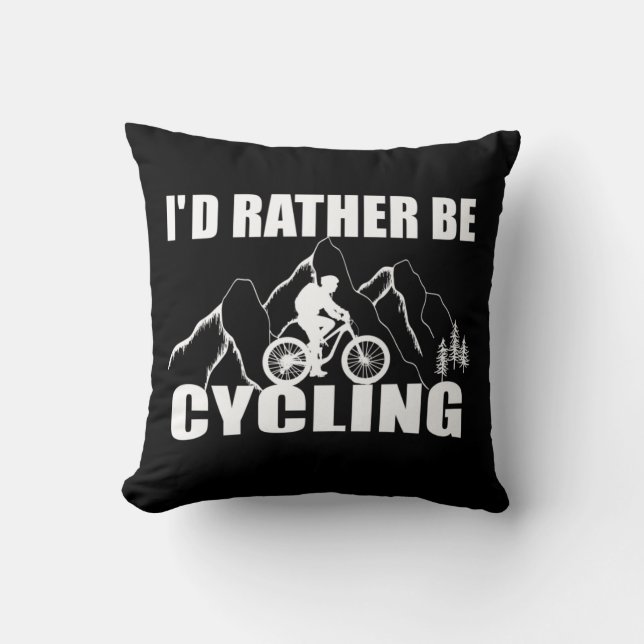 Funny cycling quote cushion (Front)
