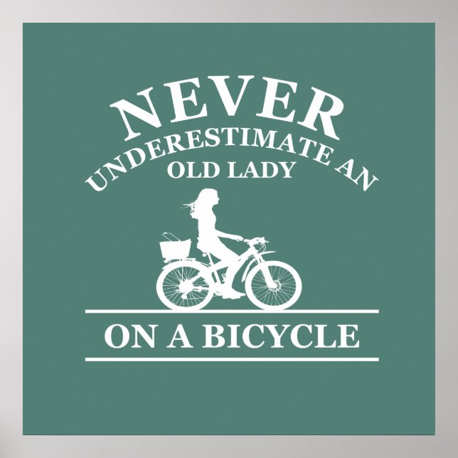 funny cycling quote poster (Front)