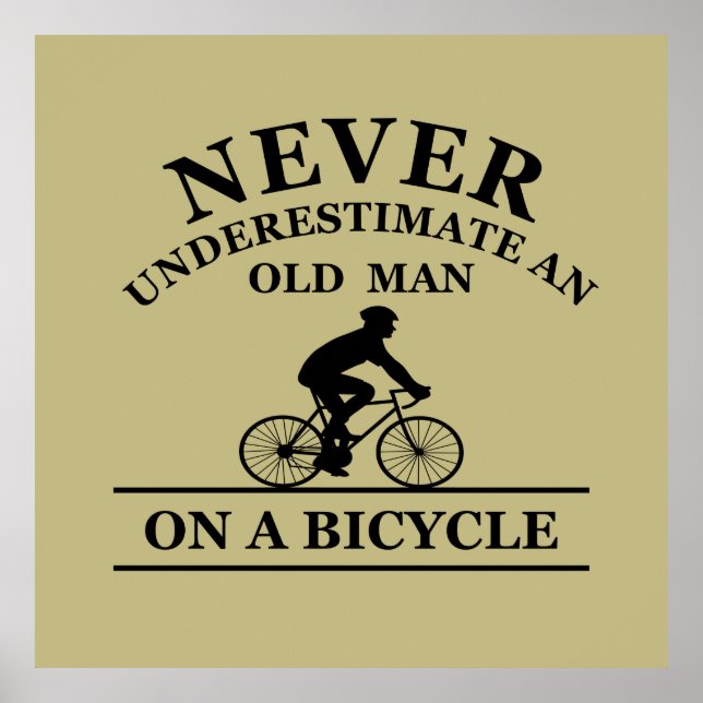 funny cycling quote poster (Front)