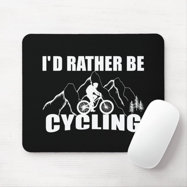 funny cycling quotes mouse pad (With Mouse)