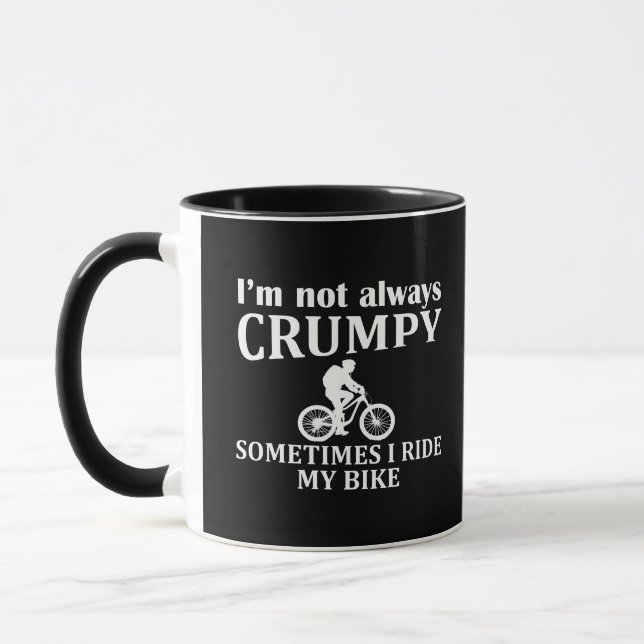 Funny cycling quotes mug (Left)