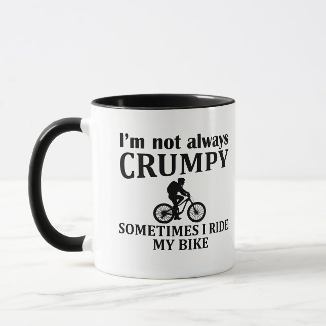 Funny cycling quotes mug (Left)