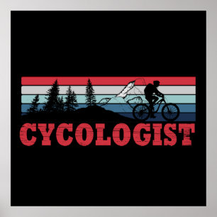Funny Cycling Retirement - Cycologist Poster