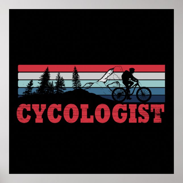 Funny Cycling Retirement - Cycologist  Poster (Front)