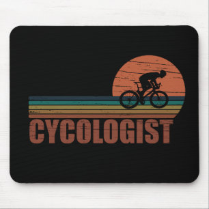 Funny Cycling Retirement - Vintage Cycologist Mouse Pad
