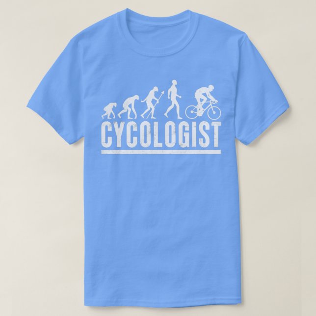 Funny Cycologist Cycling Cycle Gift T-Shirt (Design Front)