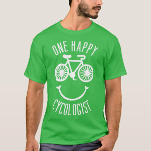Funny Cycologist Pun Bicycle and Cycling Bike Ridi T-Shirt