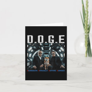 Funny D.o.g.e Doge Democrats Officially Getting Card