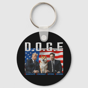 Funny D.o.g.e Doge Democrats Officially Getting Ex Key Ring