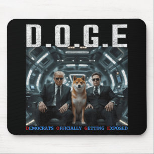 Funny D.o.g.e Doge Democrats Officially Getting Ex Mouse Pad