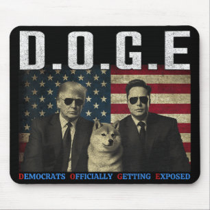 Funny D.o.g.e Doge Democrats Officially Getting Ex Mouse Pad