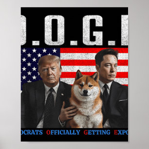 Funny D.o.g.e Doge Democrats Officially Getting Ex Poster