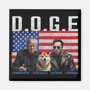 Funny D.o.g.e Doge Democrats Officially Getting Magnet