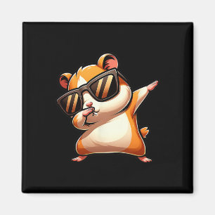 Funny Dab Animal Dancing Dabbing Hamster Meme Magnet