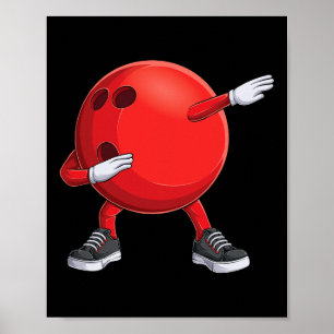 Funny Dab Bowling Ll Bowler Bowling Player Kids Bo Poster