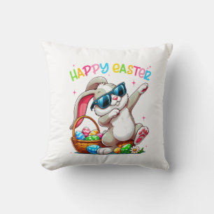 Funny Dabbing Bunny Easter Happy Easter for Boys G Cushion