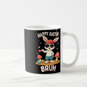 Funny Dabbing Bunny Happy Easter Bruh  Coffee Mug