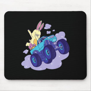 Funny Dabbing Bunny Happy Easter Monster Mouse Pad